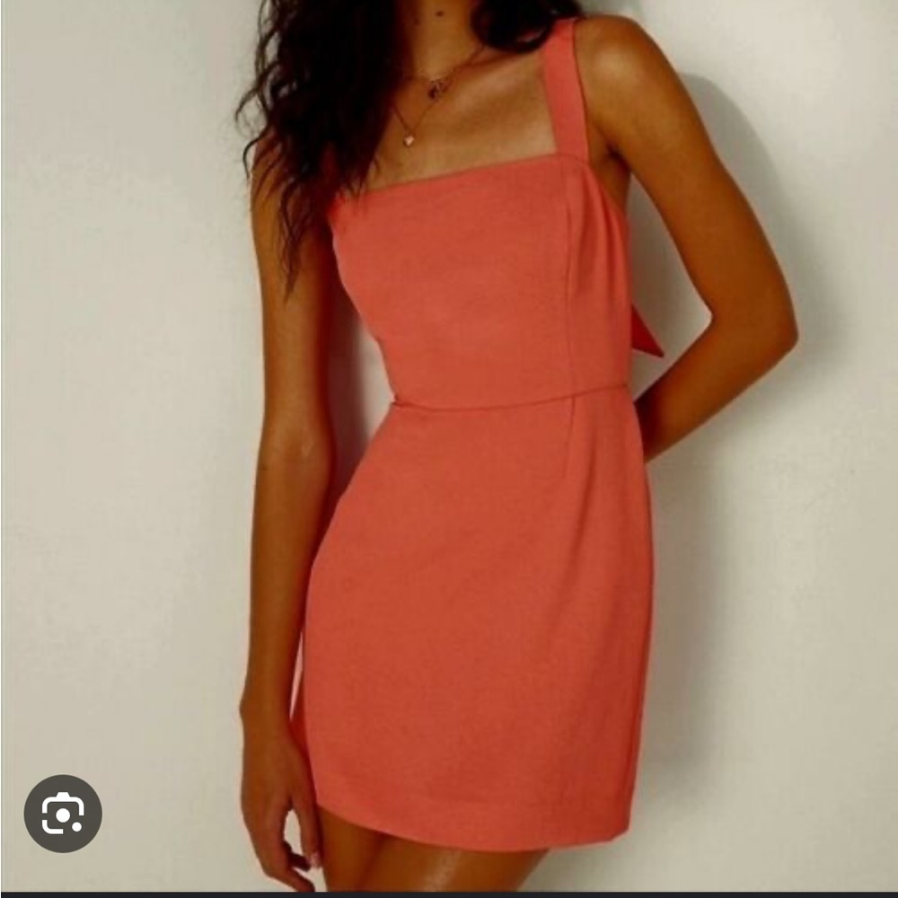 Aritzia Wilfred Ecoulement Mini Dress pumpkin